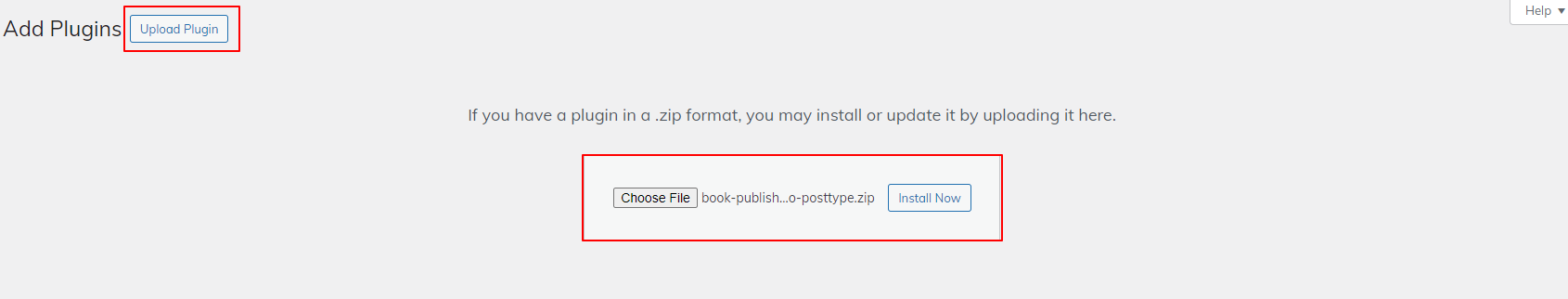Image showing for how to upload plugin folder