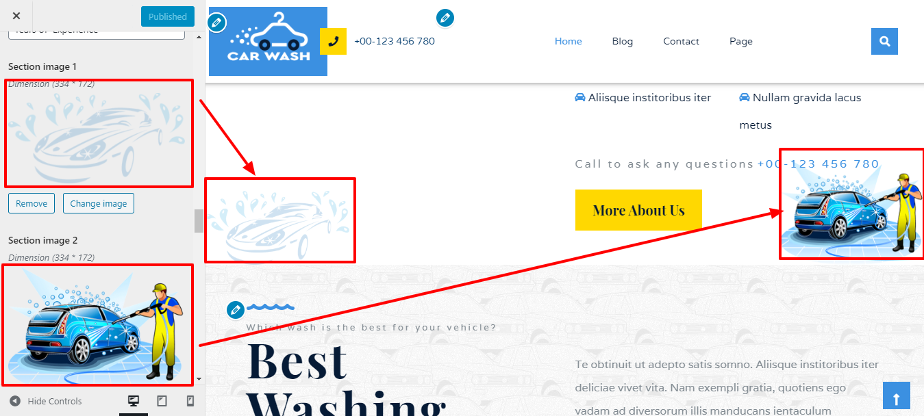 Image showing how to add content of about us