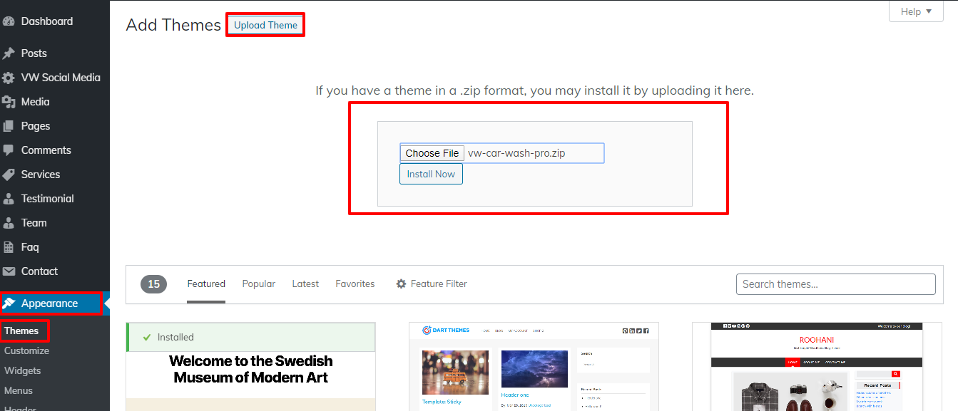 Image showing for how to upload plugin folder