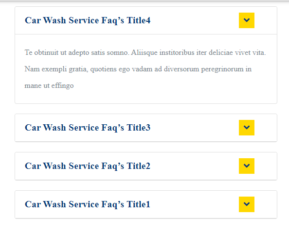 Image showing frontend of faq