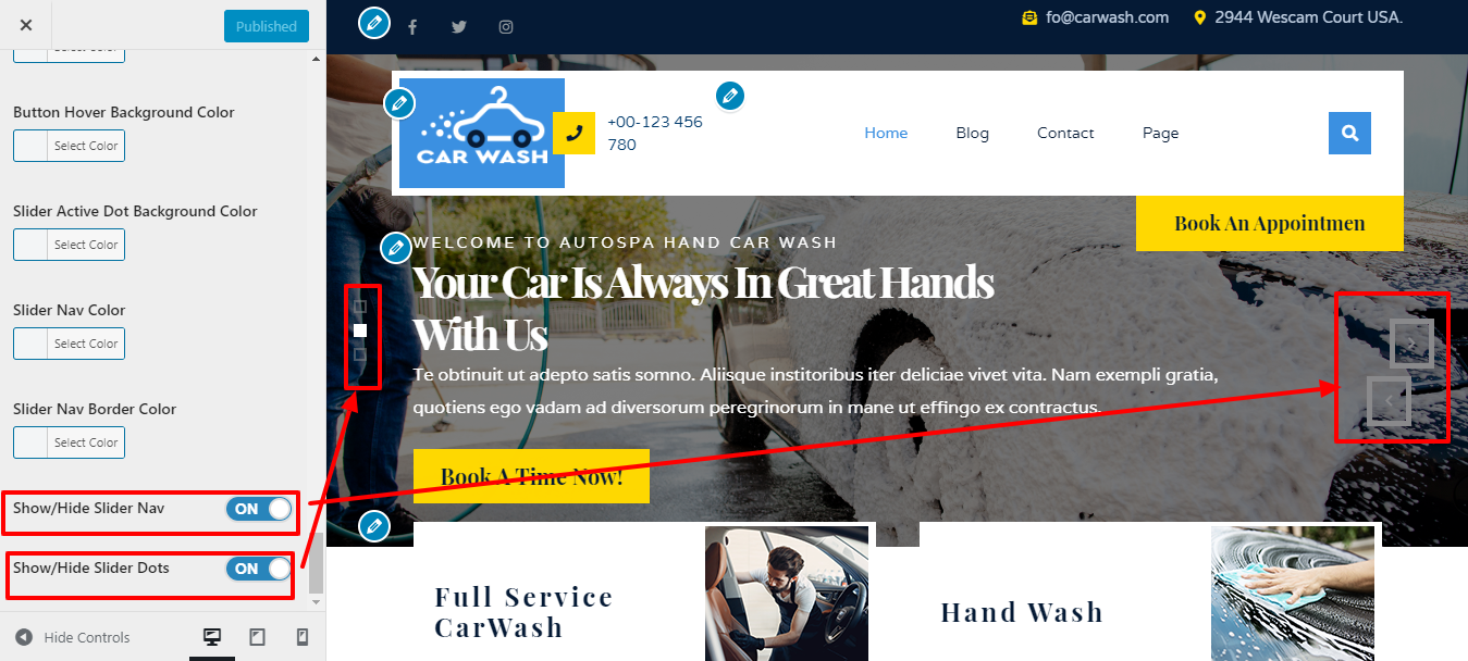 Image showing how to add content in slider