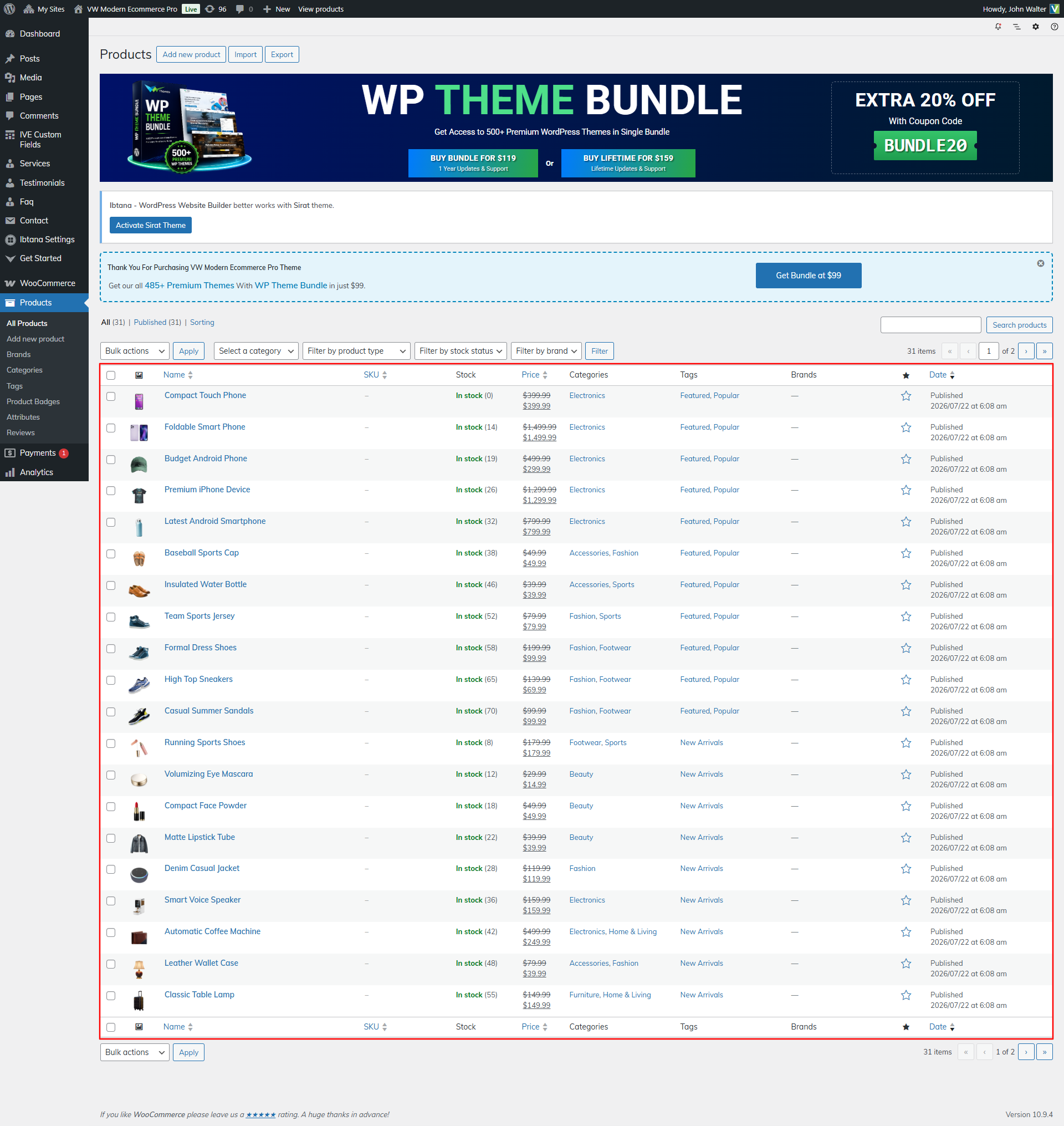 Product Tabs Layout Preview
