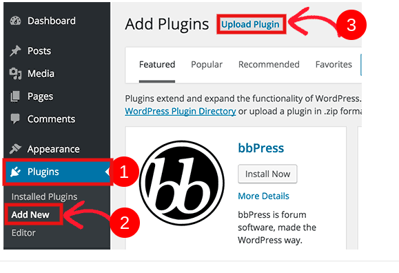 Image showing for how to add plugin