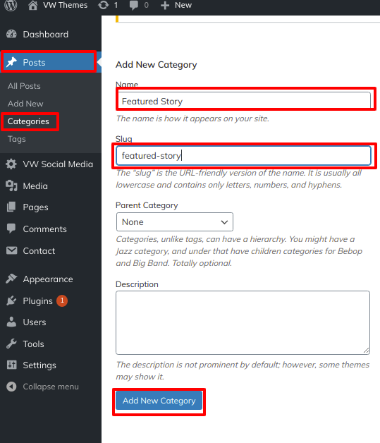 Image showing how to create project post