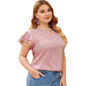 Sleeves Solid Women Top