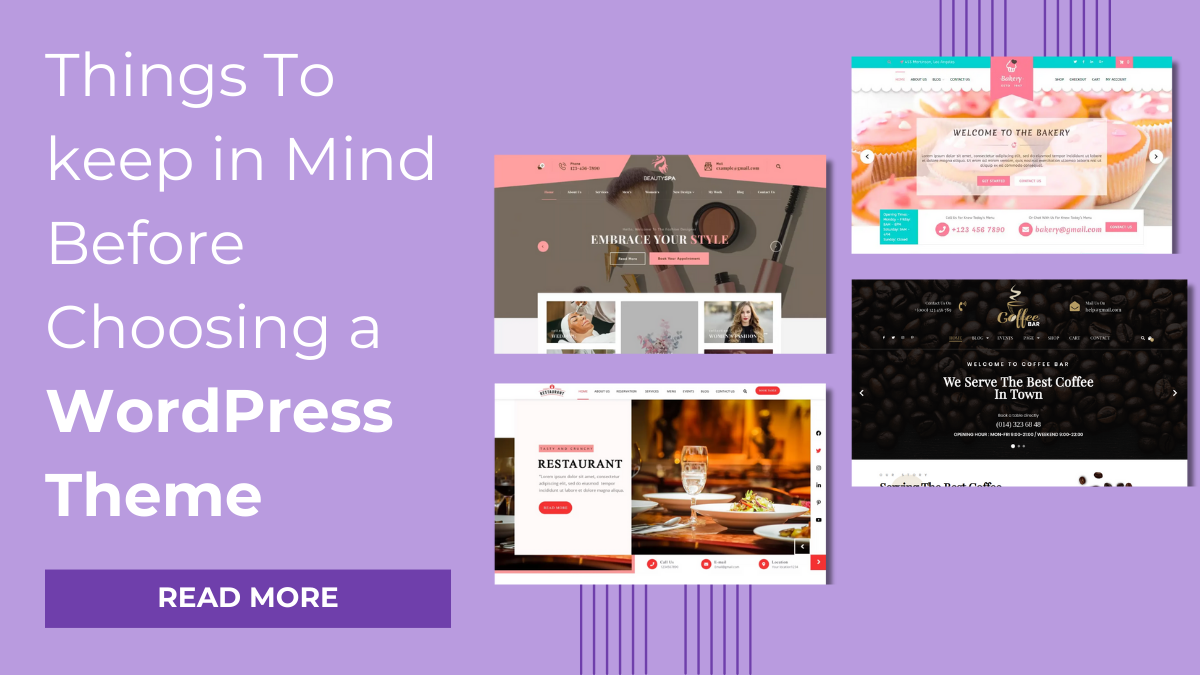 Things To keep in Mind Before Choosing a WordPress Theme
