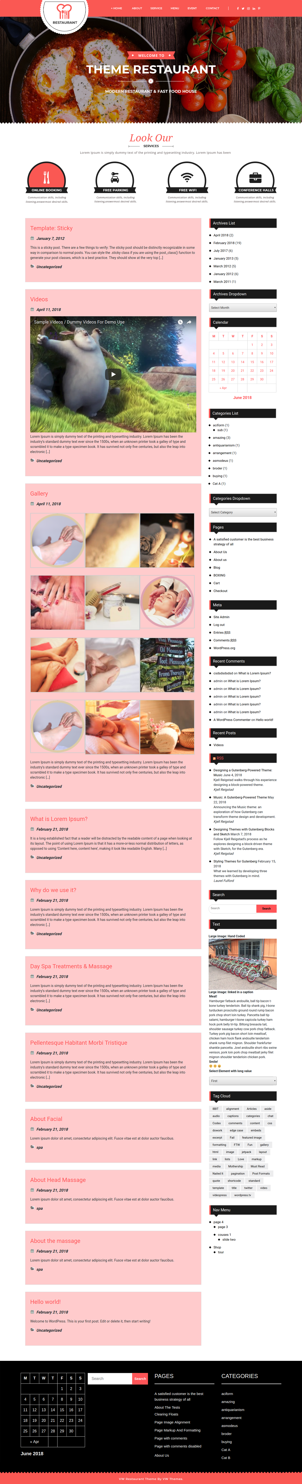 Food WordPress Theme Food WordPress Theme