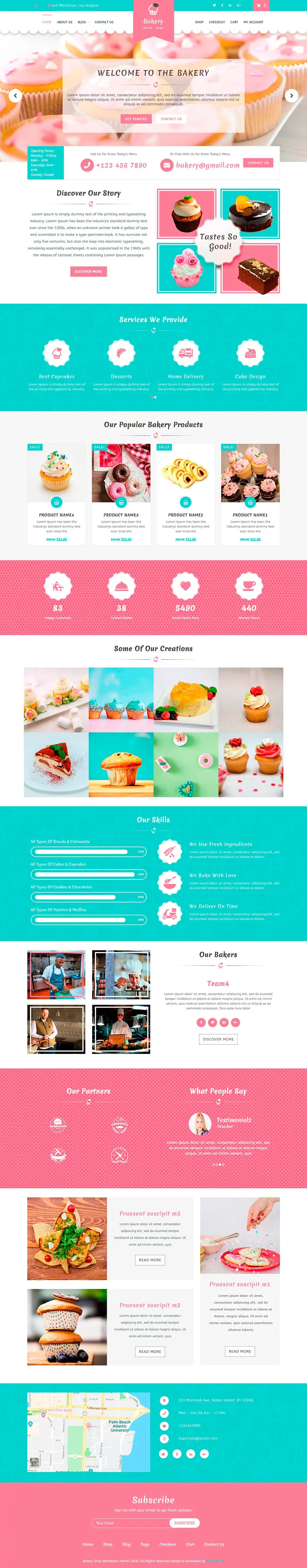 Bakery WordPress Theme Bakery WordPress Theme