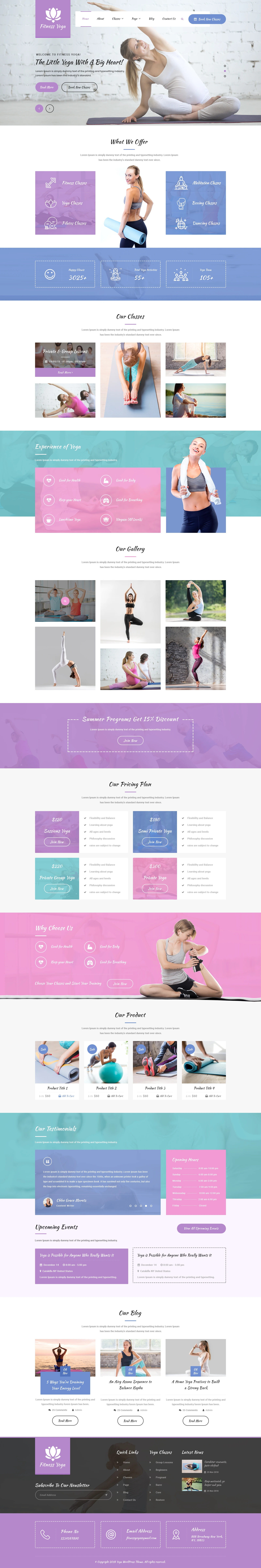Yoga WordPress Theme Yoga WordPress Theme