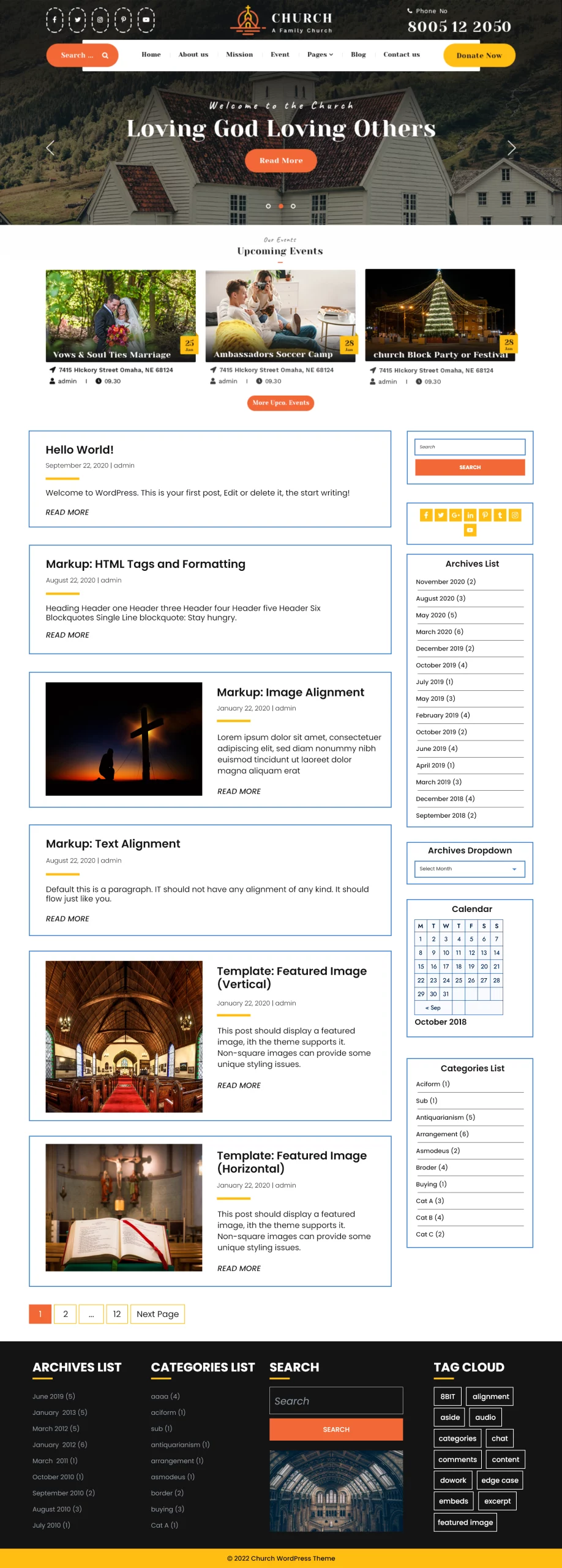 Free Church WordPress Theme Free Church WordPress Theme