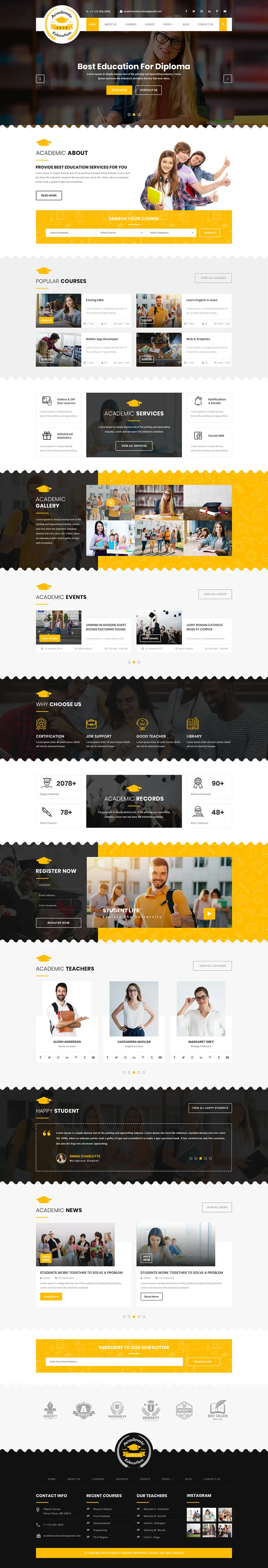 Academic WordPress Theme Academic WordPress Theme