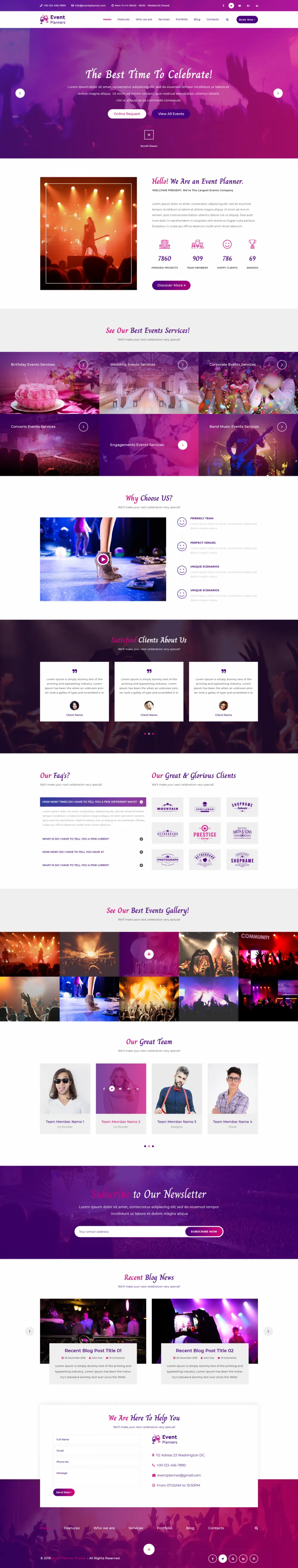 Event Planner WordPress Theme Event Planner WordPress Theme