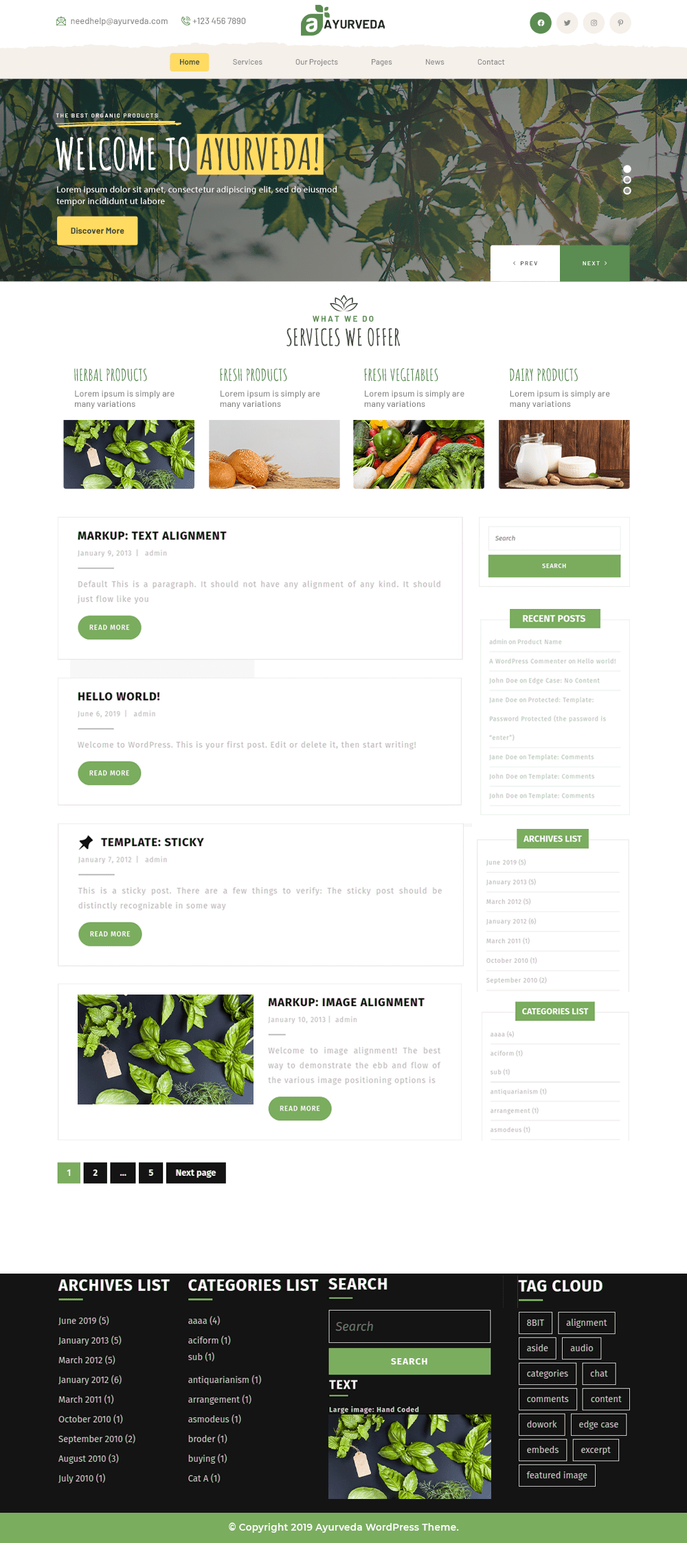 Free Ayurveda WordPress Theme Free Ayurveda WordPress Theme