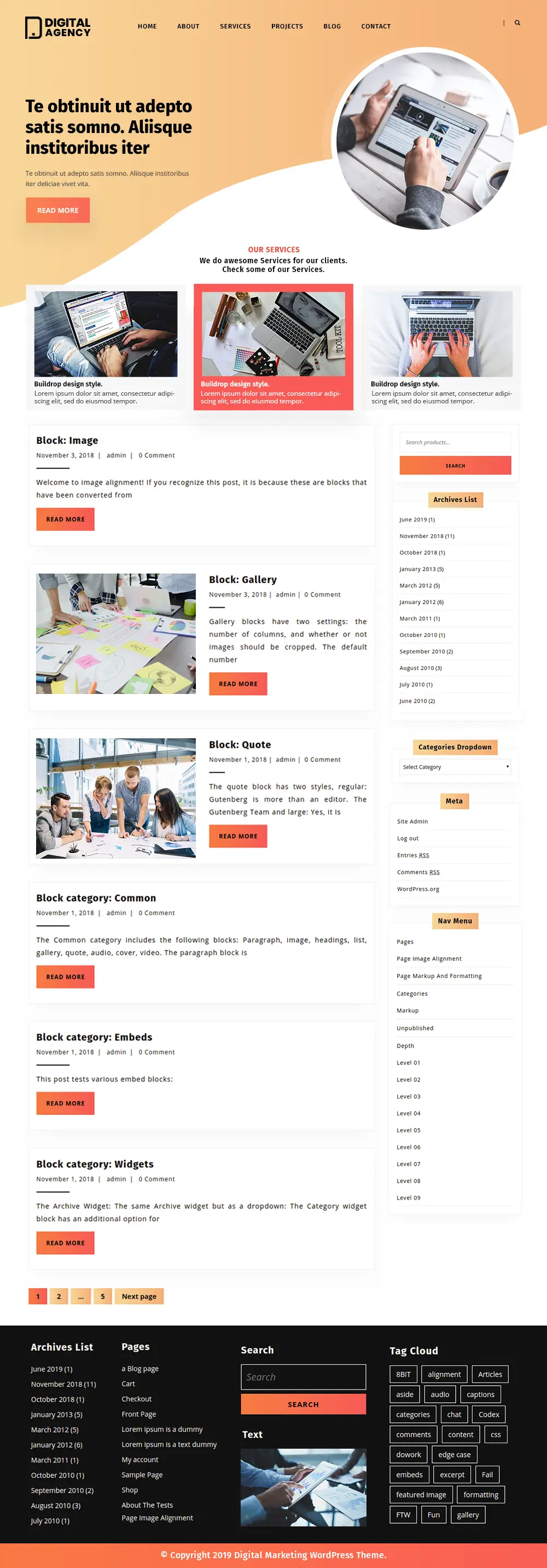 Free Digital Agency WordPress Theme Free Digital Agency WordPress Theme
