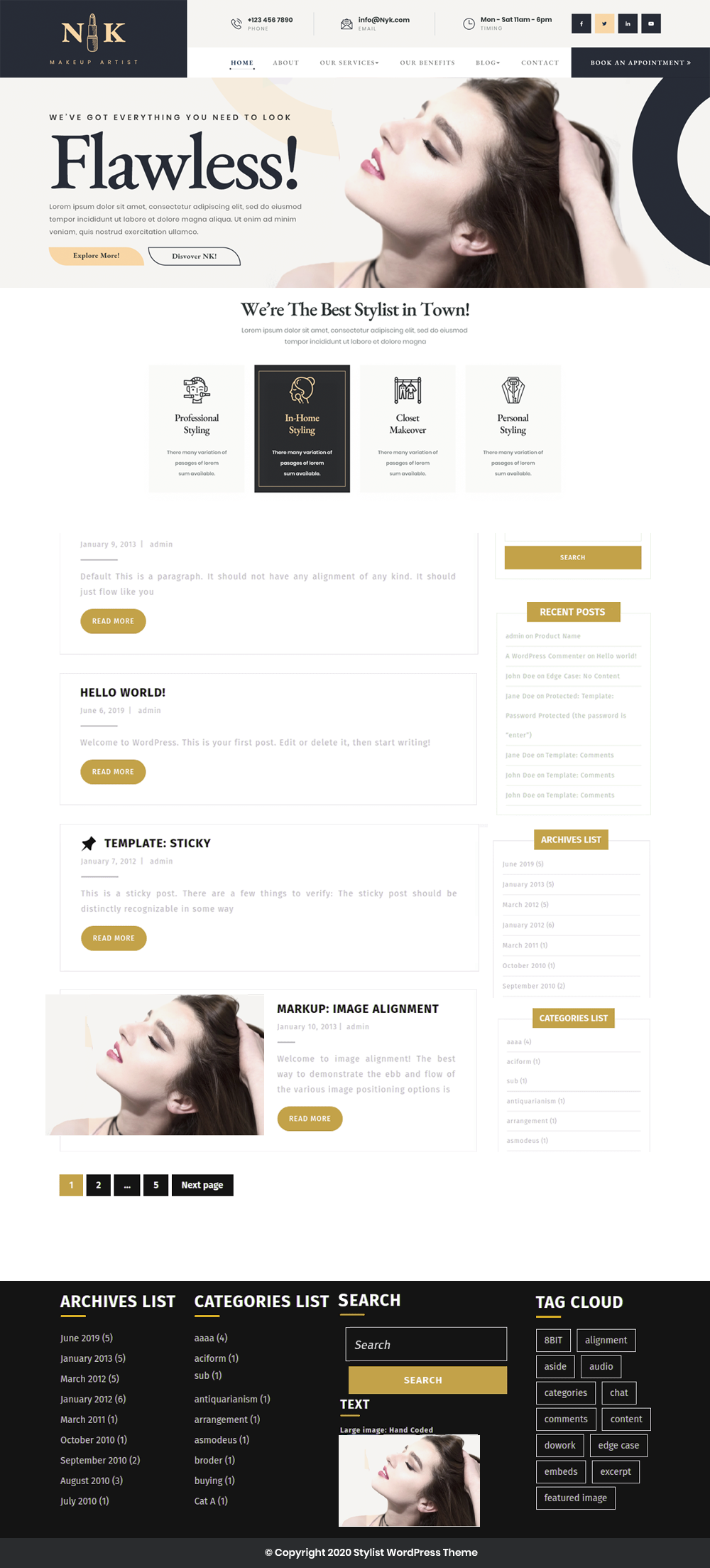 Free Makeup WordPress Theme Free Makeup WordPress Theme