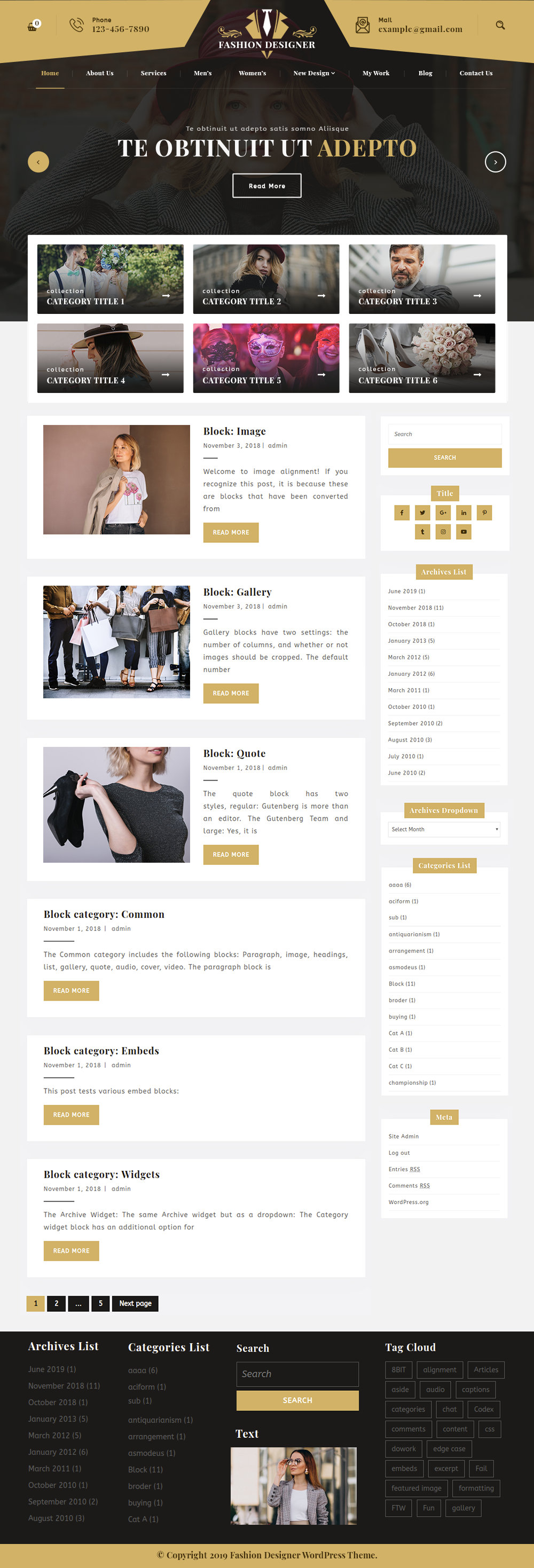 Free Fashion WordPress Theme Free Fashion WordPress Theme