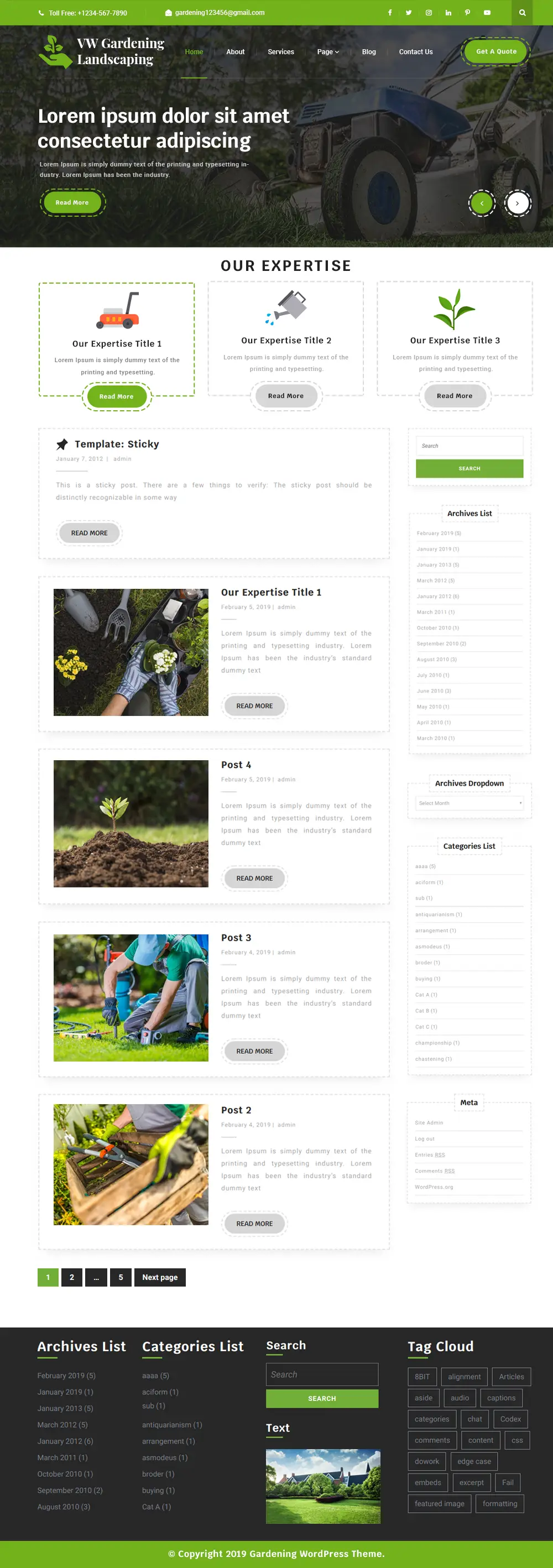 Free Gardening Wordpress Theme Free Gardening Wordpress Theme