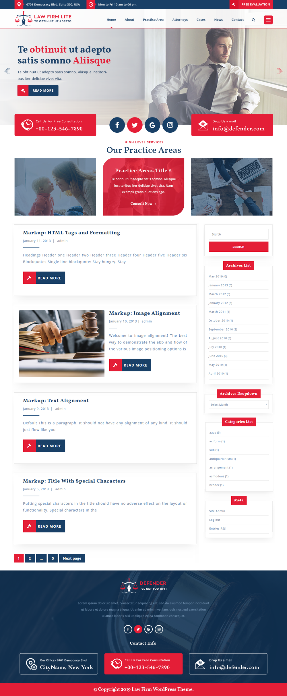 Free Law Firm WordPress Theme Free Law Firm WordPress Theme