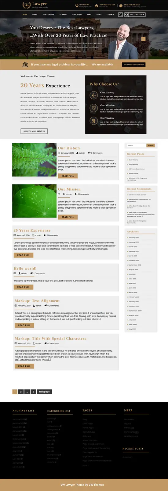 Free Lawyer WordPress Theme Free Lawyer WordPress Theme