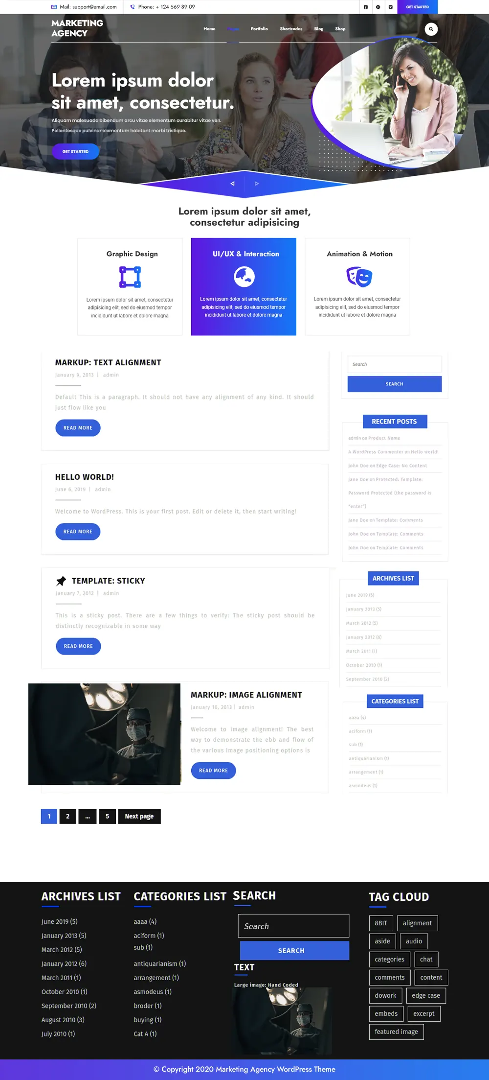Free Marketing Agency WordPress Theme Free Marketing Agency WordPress Theme