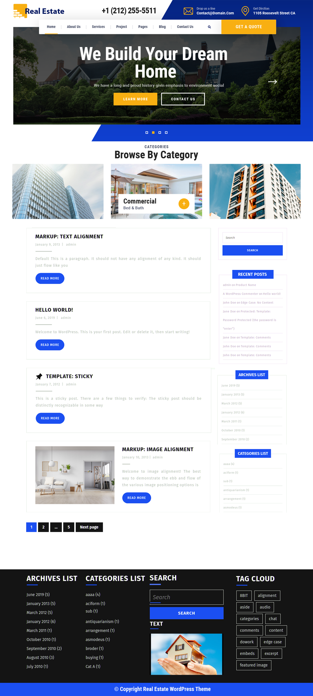 Free Real Estate WordPress Theme Free Real Estate WordPress Theme
