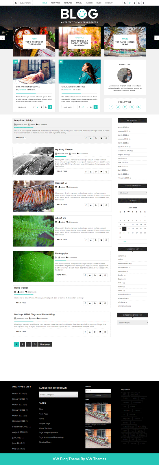Free WordPress Blog Theme Free WordPress Blog Theme