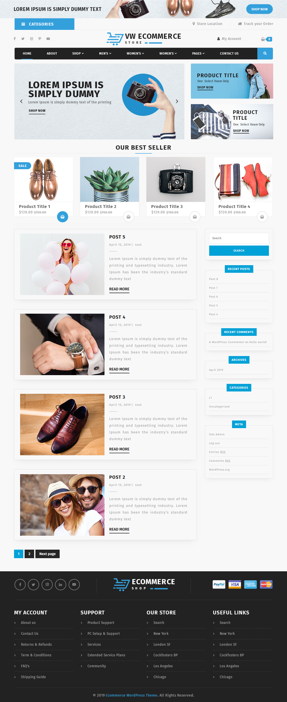 Free WordPress Ecommerce Theme Free WordPress Ecommerce Theme