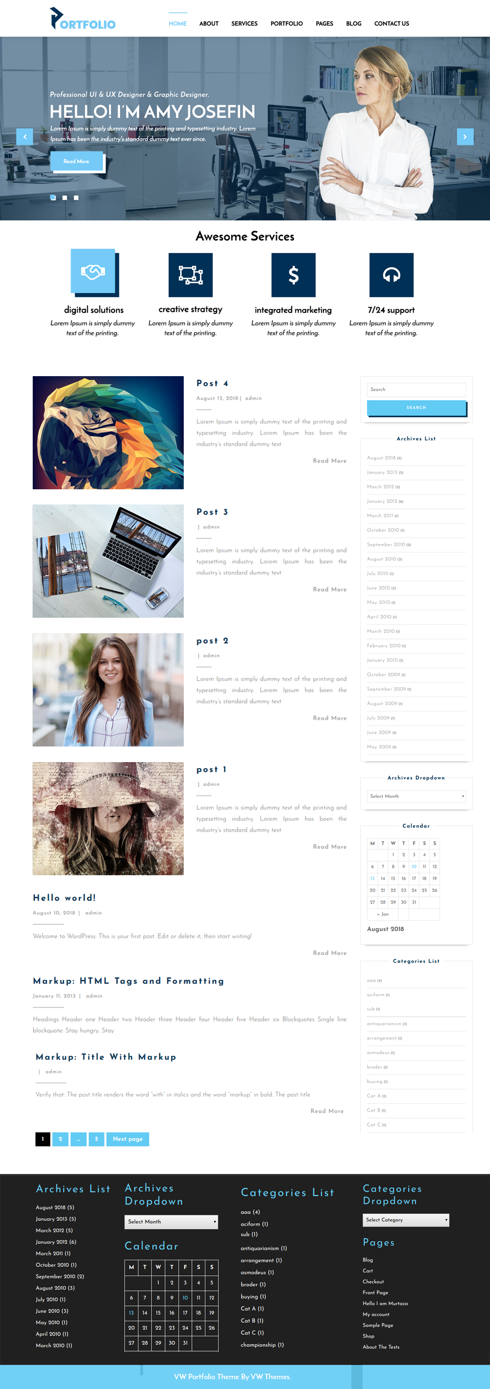 Free WordPress Portfolio Theme Free WordPress Portfolio Theme