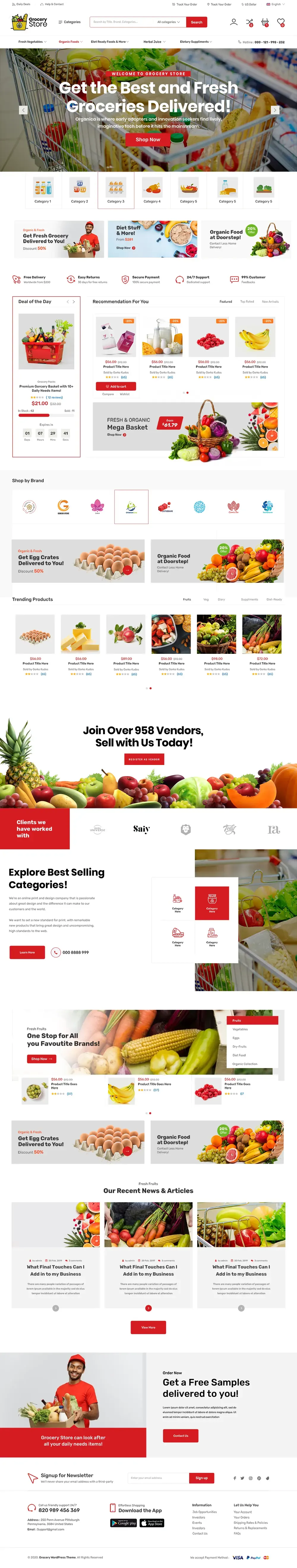 Grocery Store WordPress Theme Grocery Store WordPress Theme
