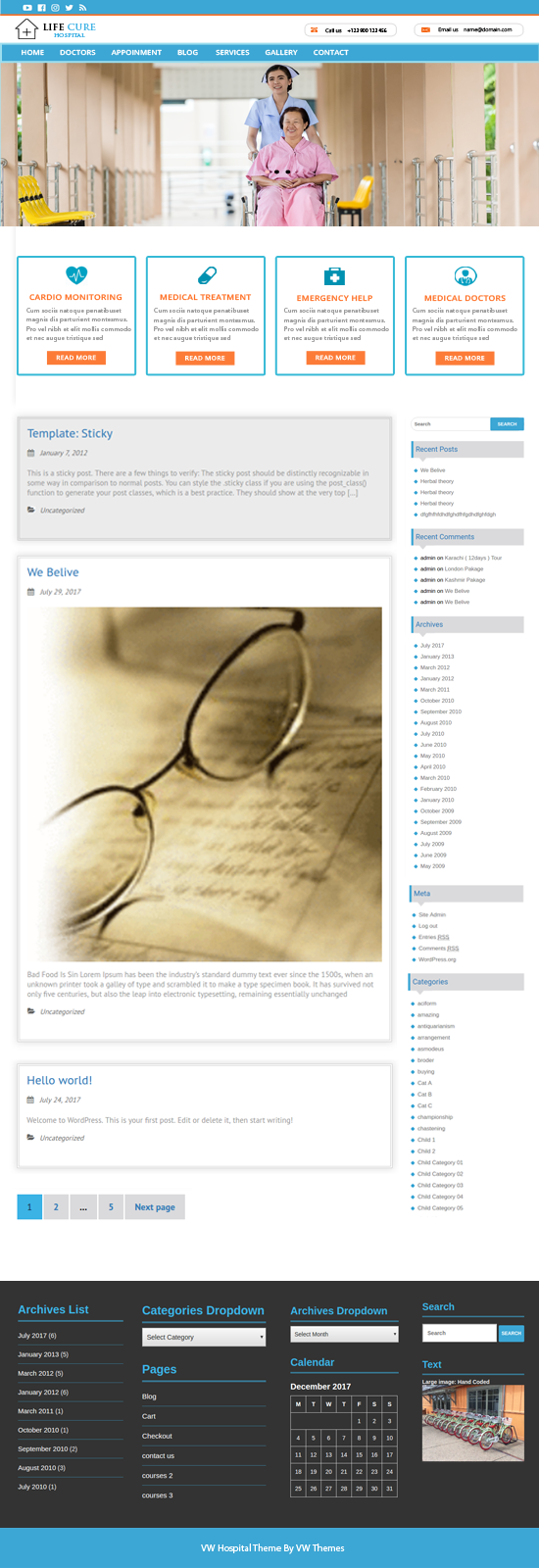 Free Hospital WordPress Theme Free Hospital WordPress Theme