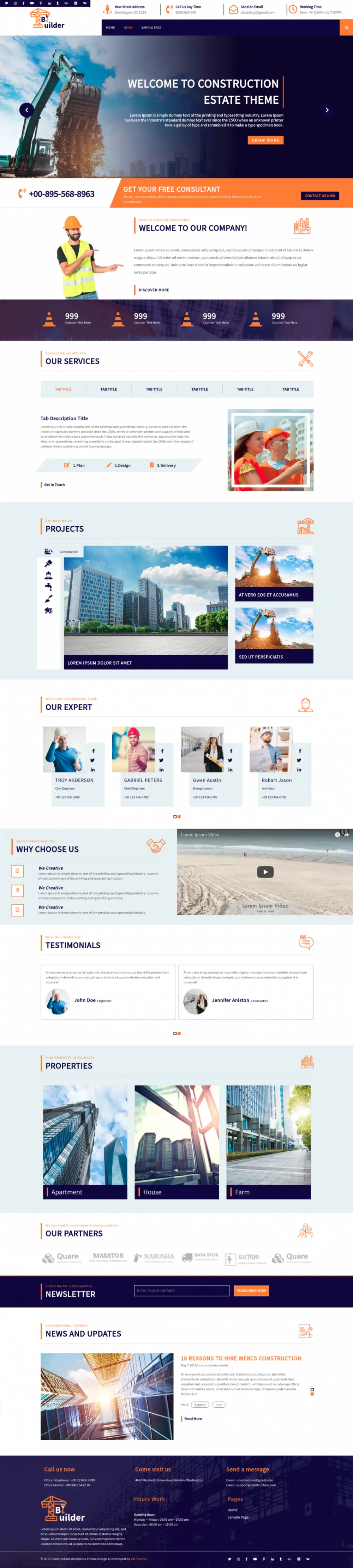 Premium Construction WordPress Theme Premium Construction WordPress Theme