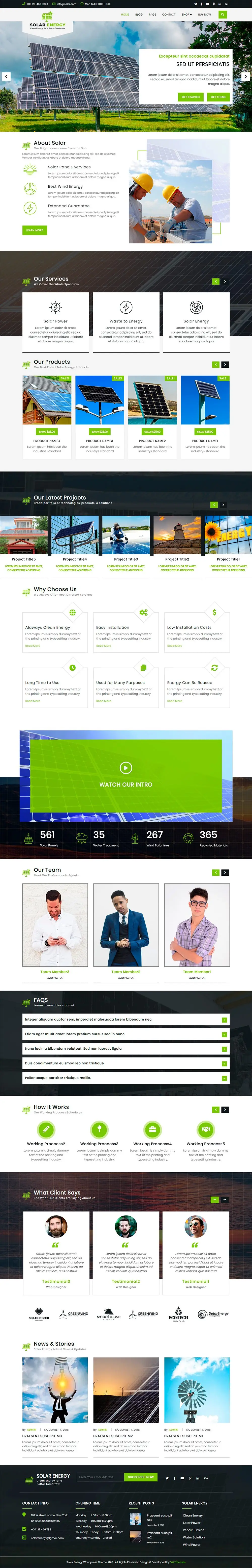 Solar Energy WordPress Theme Solar Energy WordPress Theme