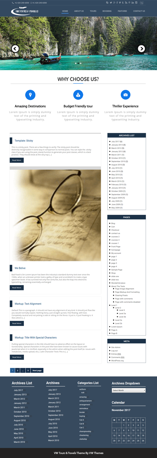 Free Tours WordPress Theme Free Tours WordPress Theme