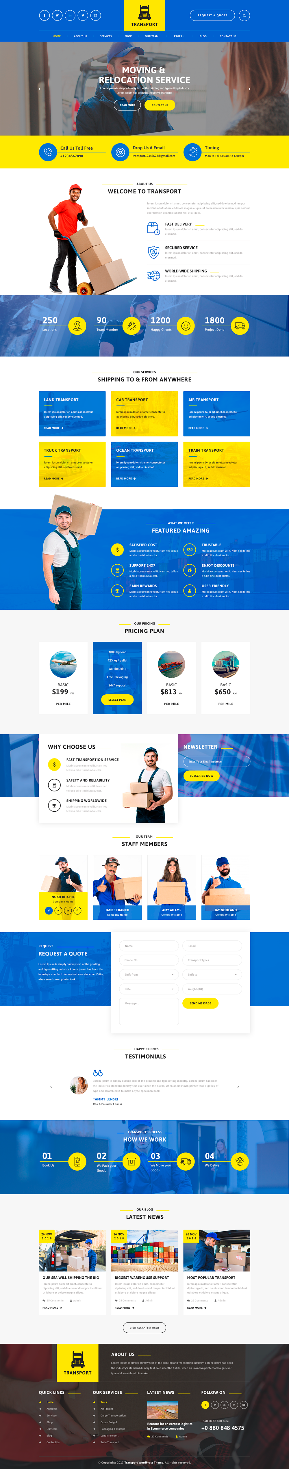 Transport WordPress Theme Transport WordPress Theme
