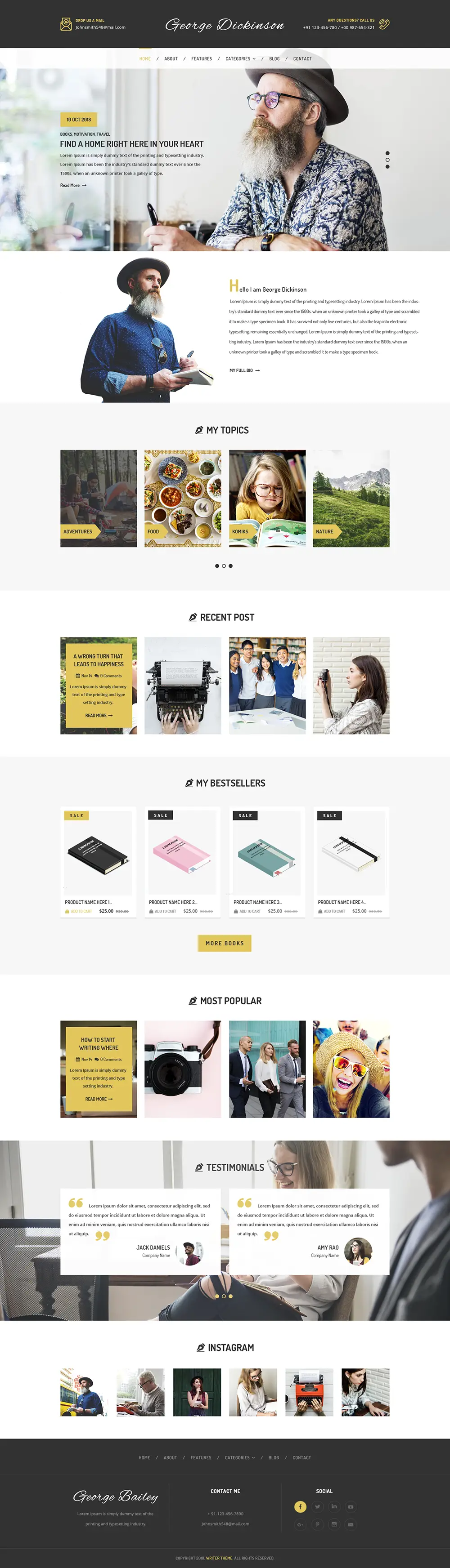 WordPress Themes For Writers WordPress Themes For Writers