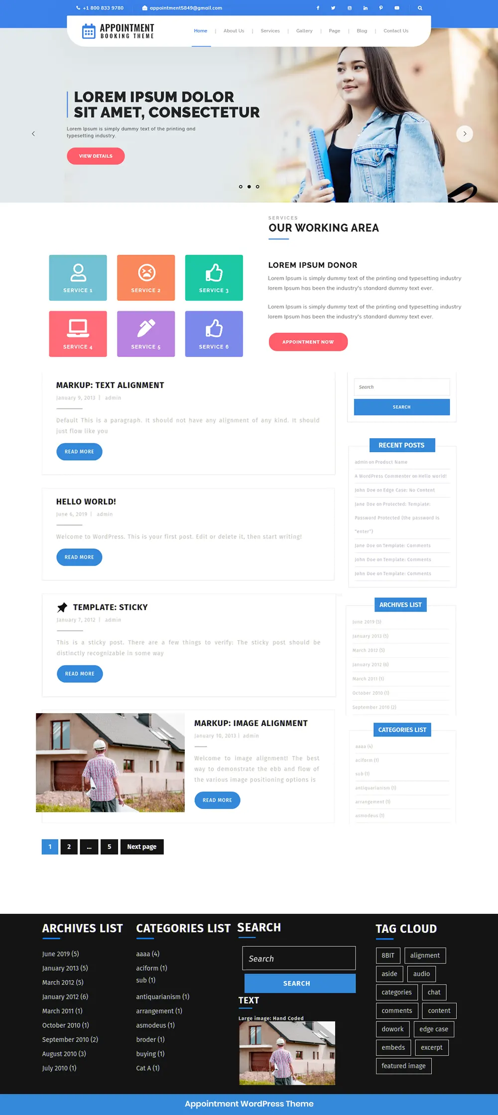 Free Appointment WordPress Theme Free Appointment WordPress Theme