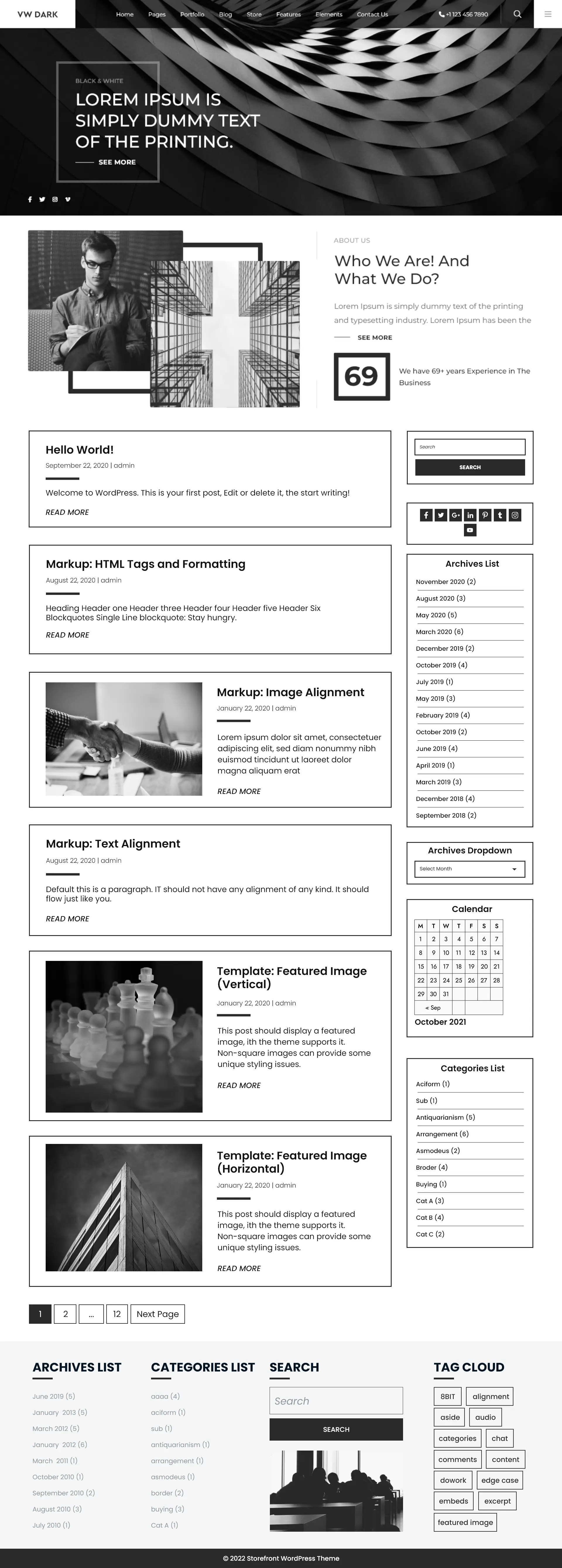 Free Dark WordPress Theme Free Dark WordPress Theme