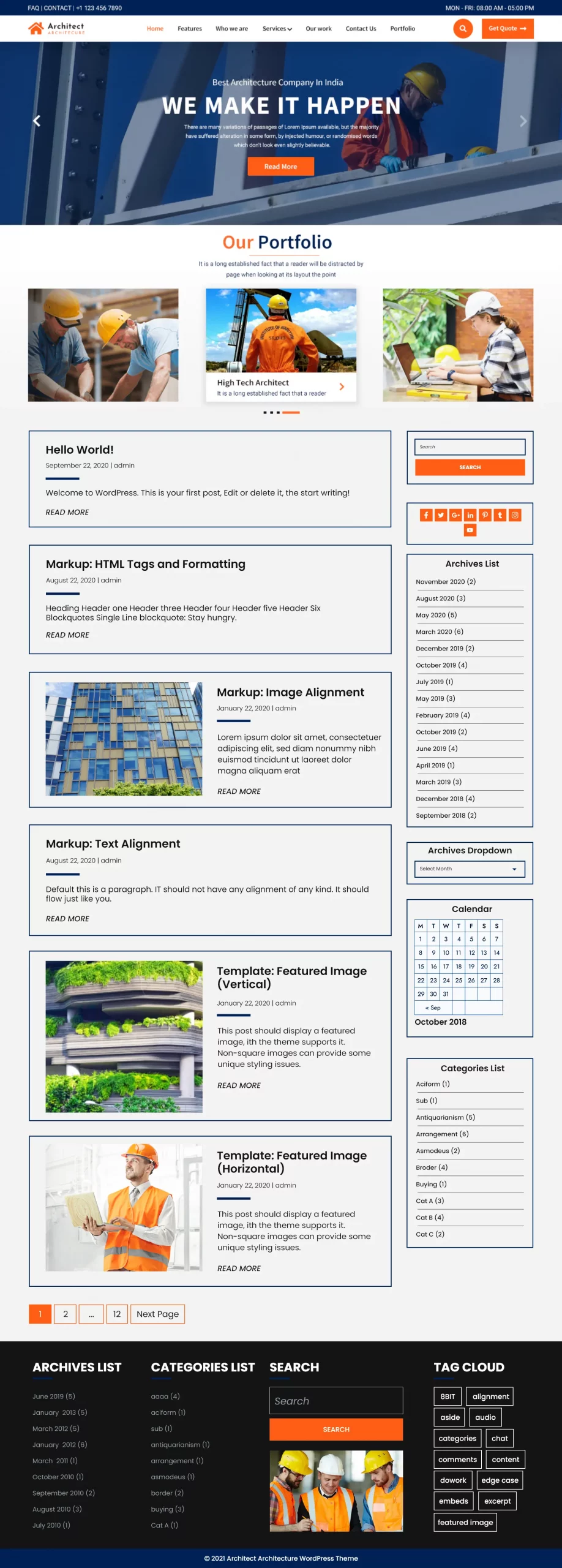 Free Architect WordPress Theme Free Architect WordPress Theme