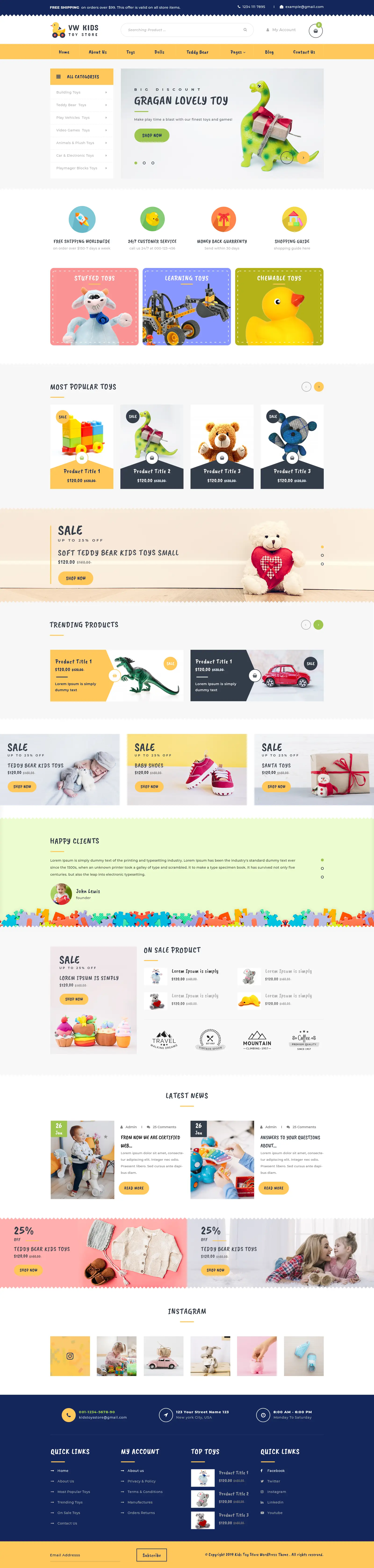 Toy Store WordPress Theme Toy Store WordPress Theme