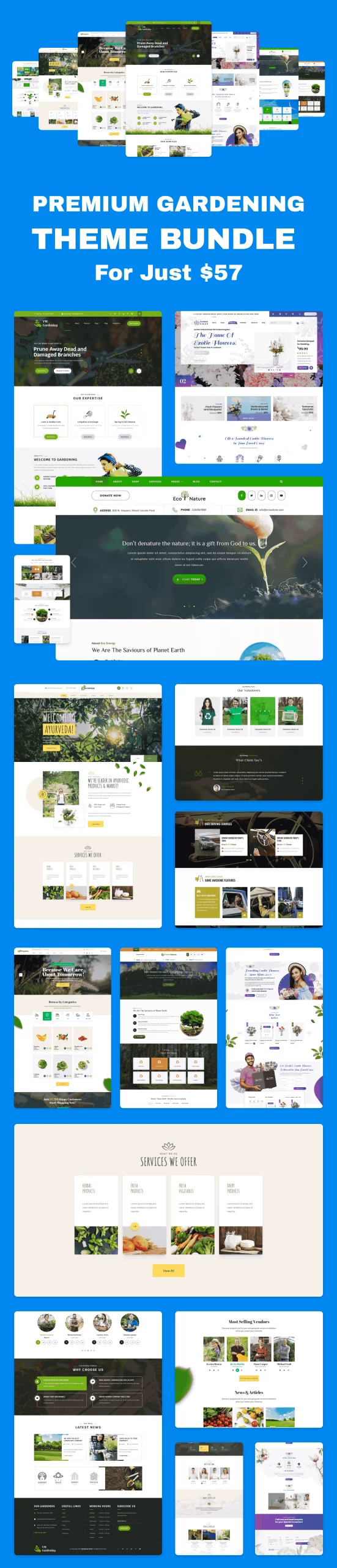 Gardening Theme Bundle Gardening Theme Bundle