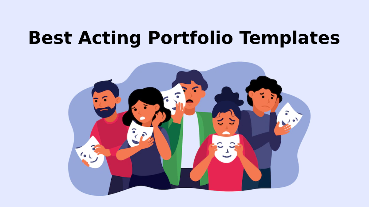 Best Acting Portfolio Templates For Related Business 