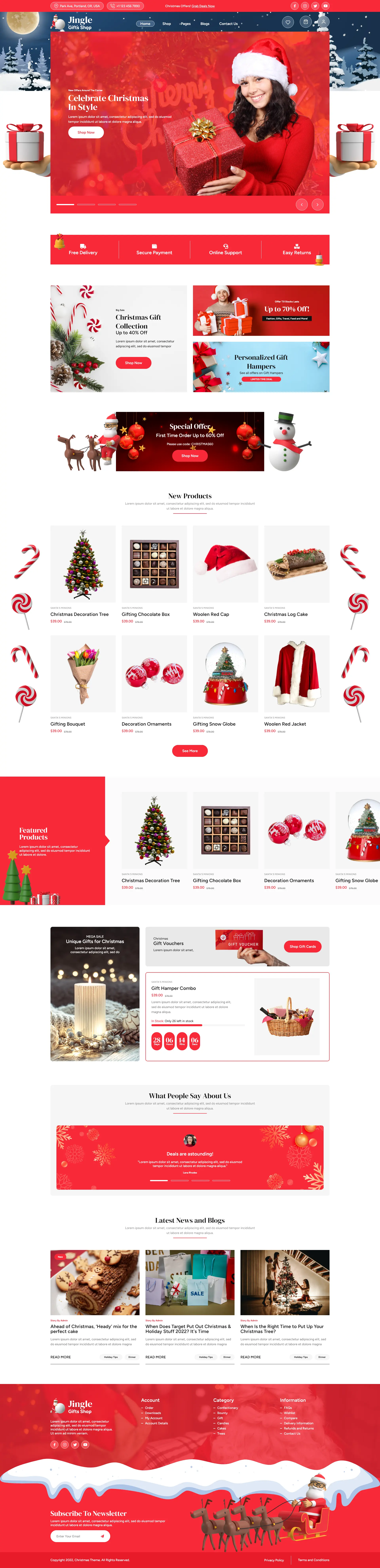 Christmas Holiday WordPress Theme Christmas Holiday WordPress Theme