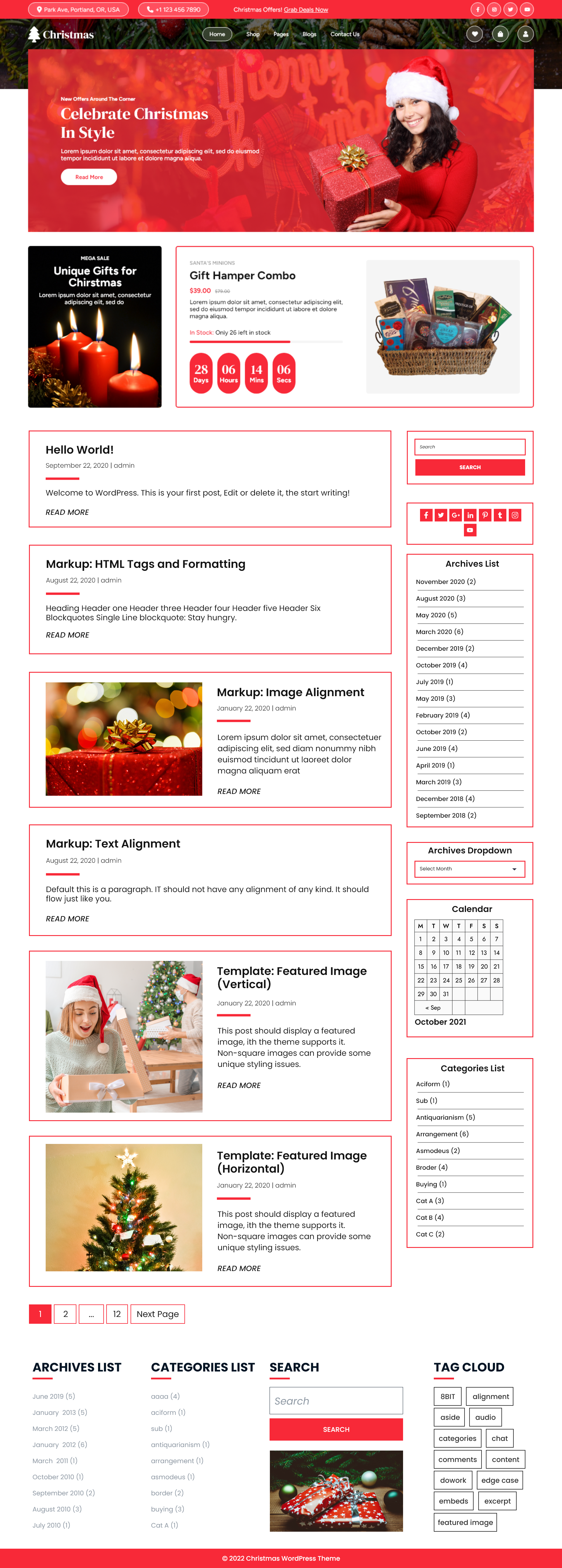 Free Christmas WordPress Theme Free Christmas WordPress Theme