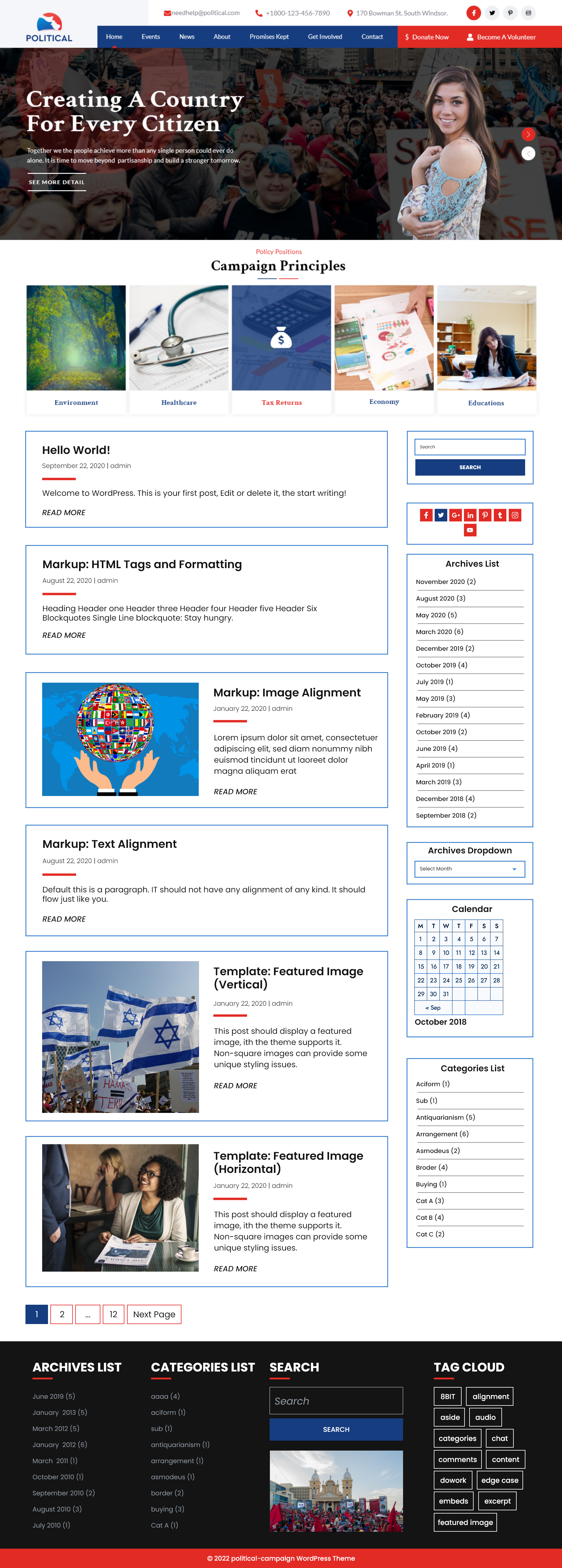 Free Political WordPress Theme Free Political WordPress Theme