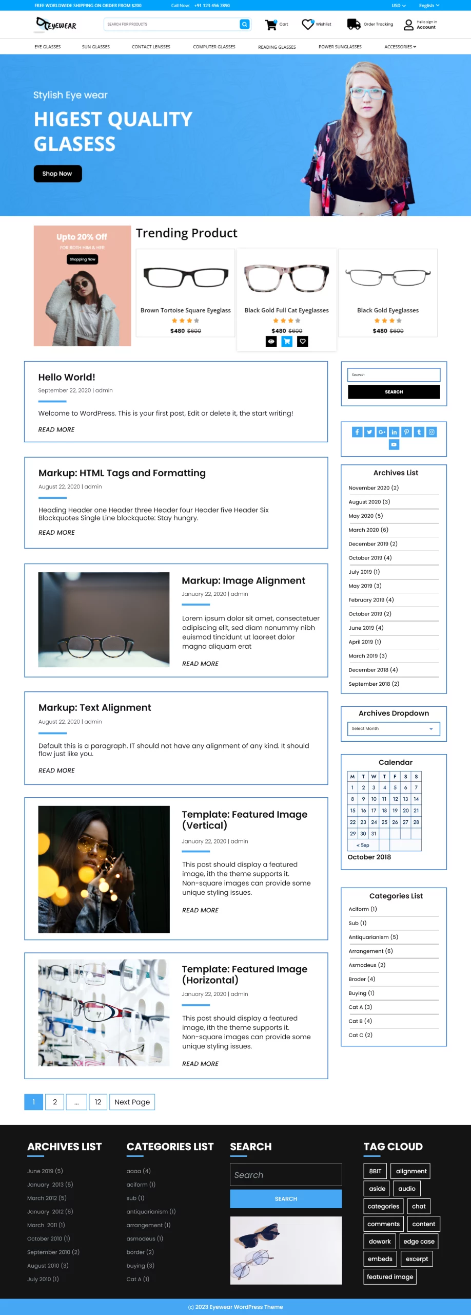 Free Optical WordPress Theme Free Optical WordPress Theme