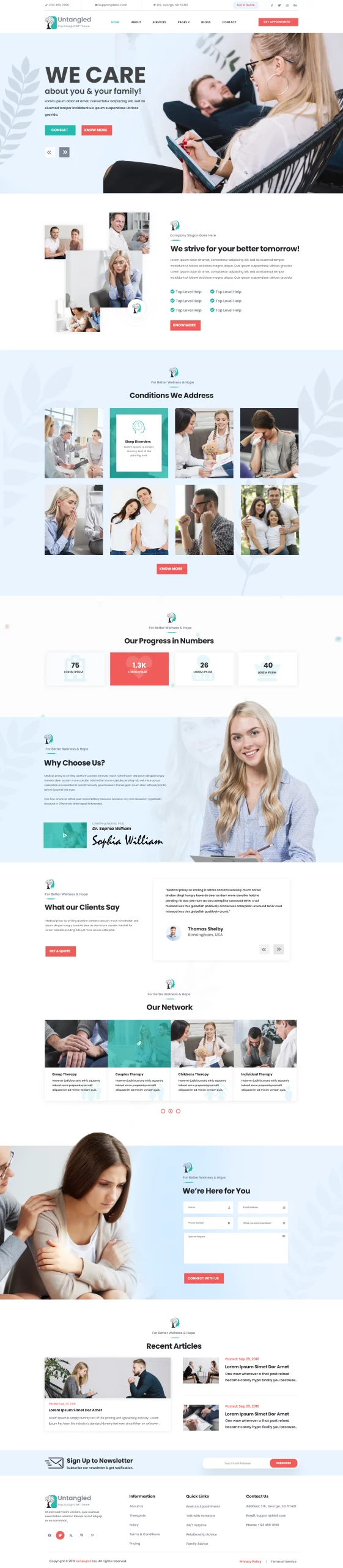Therapist WordPress Theme Therapist WordPress Theme