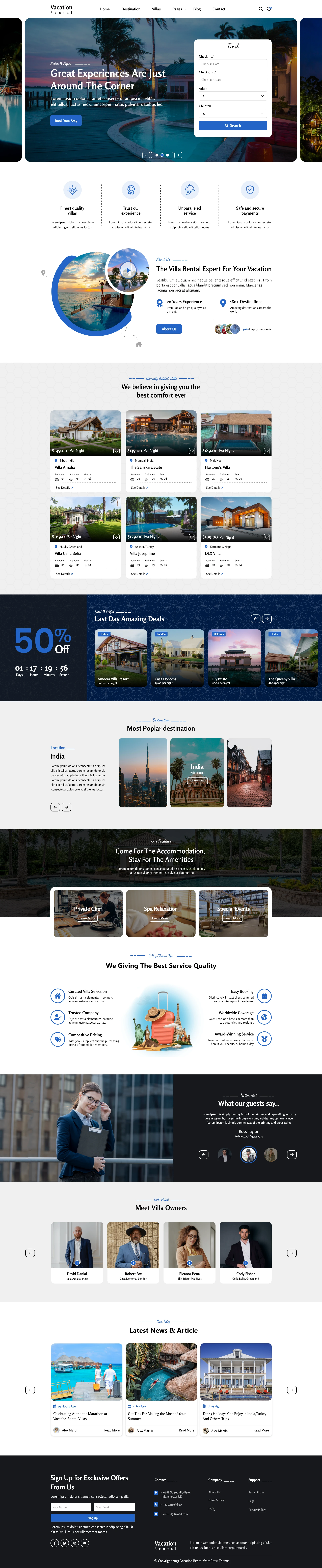 Vacation Rental WordPress Theme Vacation Rental WordPress Theme