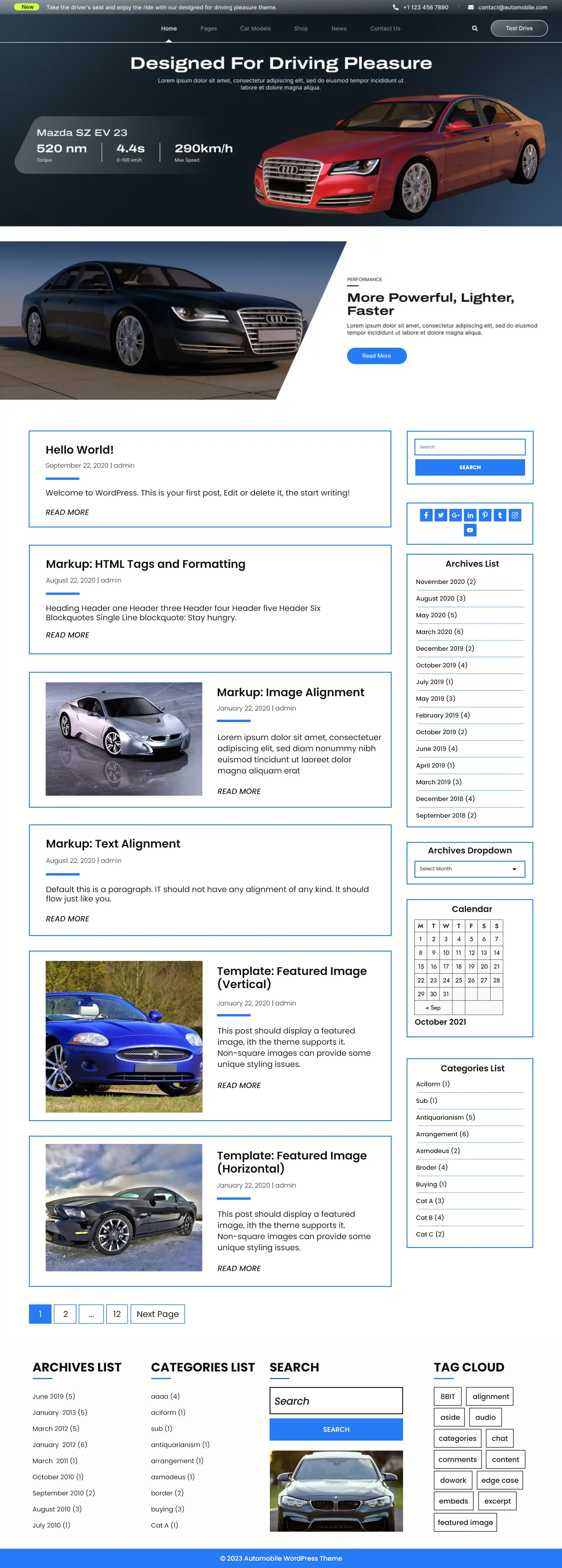 Free Car Dealer WordPress Theme Free Car Dealer WordPress Theme