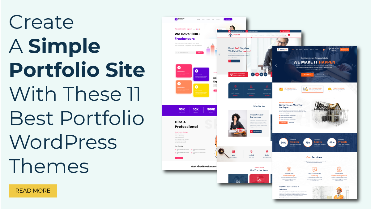 Create A Simple Portfolio Site With These 11 Best Portfolio WordPress Themes