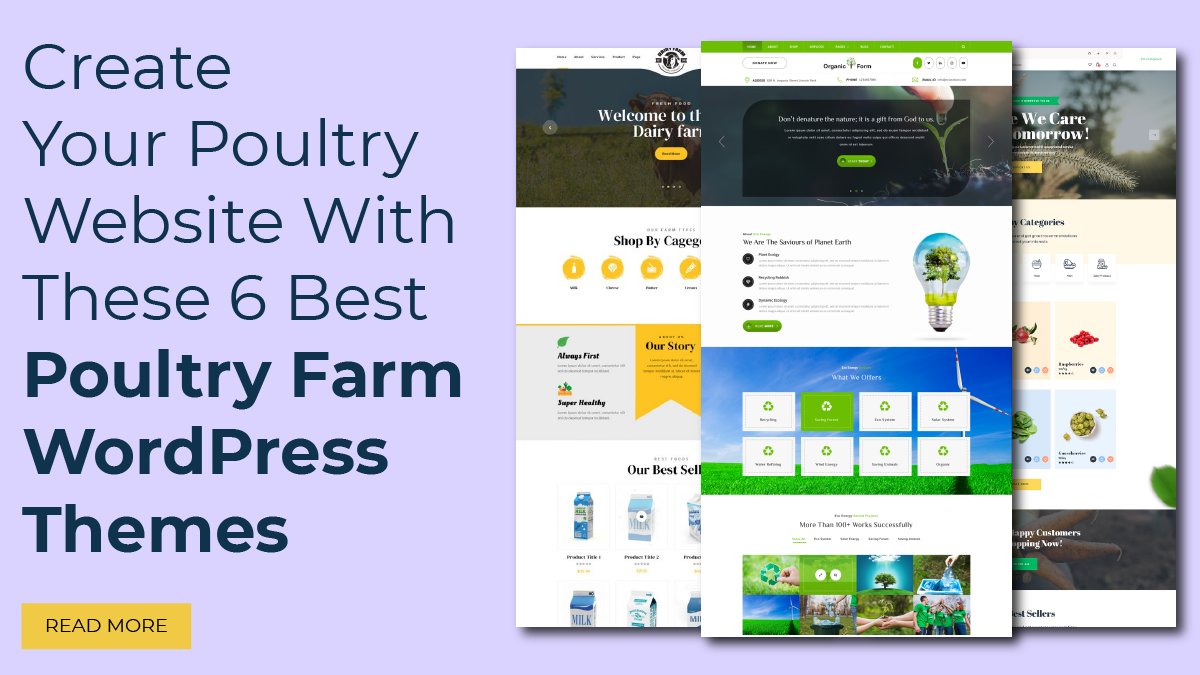 Create Your Poultry Website With These 6 Best Poultry Farm WordPress Themes